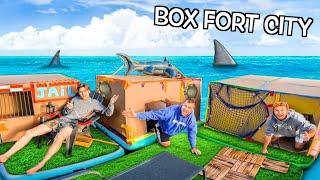 FLOATING Box Fort CITY ON A LAKE Restaurant HOTEL Prison MORE