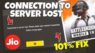 BGMI Connection to server lost Problem Solution Jio Sim  HOW TO Solve  100% fix