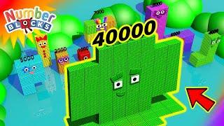 NUMBERBLOCKS PUZZLE Tetris Game 40000 ASMR RAIN BIG Numberblocks Thousands Fan made