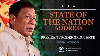 FULL SPEECH President Duterte at SONA 2016