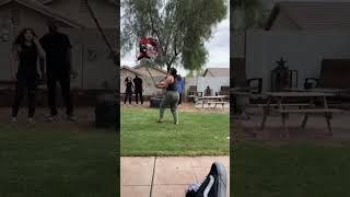 Girl knocked over by pinata #funnyvideo  #trending