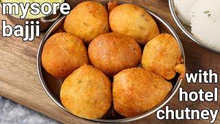 stret style mysore bonda recipe with spicy chutney  soft tea time snack mysore bonda - hebbars