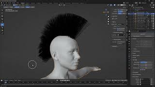 WIP CC4 - Blender 3.3 - Unity - Strand Hair Test