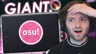 I played osu with the BIGGEST Tablet...