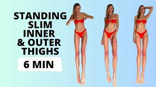 Standing Slim Inner Outer Thighs 6 Minutes  Nina Dapper