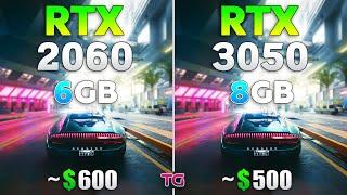 RTX 3050 vs RTX 2060 - Test in 10 Games