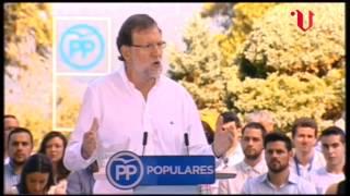 Mariano Rajoy habla de la lluvia agua que cae del cielo