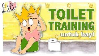 TOILET TRAINING untuk bayi  Cara Mengajarkan anak pipis di potty  Putri Lili