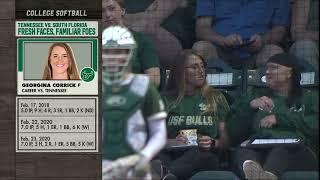 Tennessee vs  South Florida   Women Softball Feb 242023