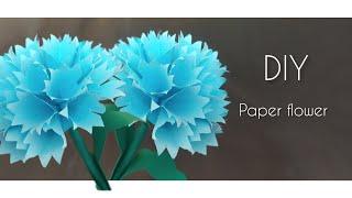 How to make paper flower with craft papereasy paper flower for kidsDIY paper flowerhome decor