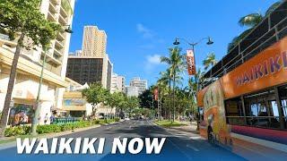 Waikiki Now  Kalakaua Ave Kuhio Ave Hilton Hawaiian Village ️ March 5 2023  Hawaii 4K