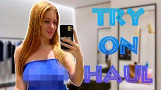 4K Transparent Dresses and See-through Lingerie Try on Haul