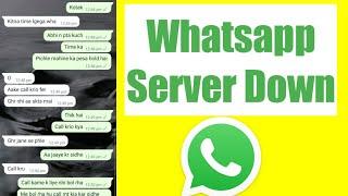 Whatsapp Server Down  Whatsapp Shutting Down  Whatsapp Down  Whatsapp problem massage not send