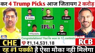 CHE vs RCB Dream11 Prediction  CHE vs RCB Dream11 Team  Dream11 Team Of Today Match  IPL 2024