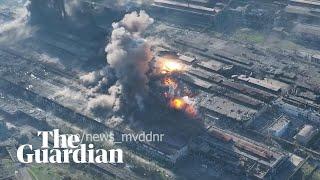 Video appears to show attack on Ukraines Azovstal steelworks