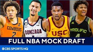 FULL 2021 NBA Mock Draft Cade Cunningham Jalen Suggs & MORE ALL 30 1st Round Picks