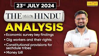 Daily HINDU News Paper Analysis  23rd July  The HINDU for CLAT 2025 by Swatantra Sir