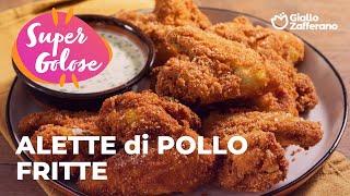 ALETTE di POLLO FRITTE con SALSA allo YOGURT