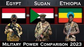 Egypt vs Sudan vs Ethiopia Military Power Comparison 2023  Global Power