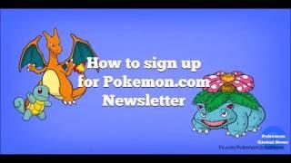 How to sign up for Pokémon Newsletter