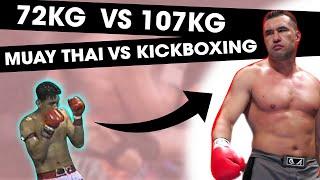 72KG Muay Thai Legend vs. 107 KG Kickboxing Legend  RIP Nokweed Davy