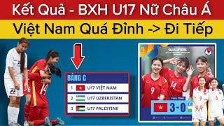 Kết Quả Bảng Xếp Hạng U17 Nữ Việt Nam - U17 Châu Á Ngày 274  U17 Việt Nam Dành Vé Đi Tiếp