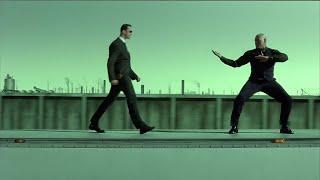 The Chase Agents vs Morpheus  The Matrix Reloaded Open Matte