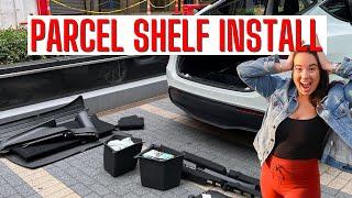 Retrofitting the Tesla Parcel Shelf on Our 2021 Model Y - Tesla Mobile Service Install