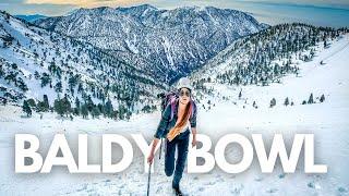 Climbing Mt. Baldy Bowl in Winter