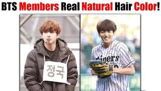 BTS Members Real Natural Hair Color... 
