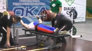 Сергей Сычев - жим лежа 216 кг 72 кг