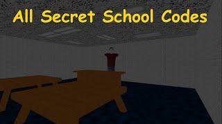 Baldis Basics Classic - All Secret You Can Think Pad Codes - V.1.4.3