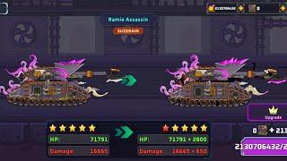 Tank Combat War Battle  Ramie Assassin Max Level VS All Tank Mode Survival