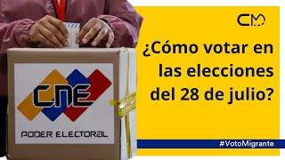 #VotoMigrante ️ Cómo votar en las elecciones de Venezuela 2024