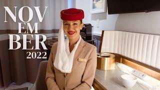 EMIRATES CABIN CREW ROSTER REVEAL - NOVEMBER 2022 WITH FLIGHT ATTENDANT