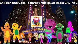 Childish Dad Attends Barney Musical Concert At Radio City NYC And Gets Mega Grounded