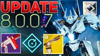 Echoes Act 2 Launch Day Pathfinder Fixes & Weekly Nightfall Rewards Update 8.0.0.7  Destiny 2