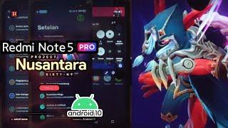 Nusantara Project Sixty N9 di Redmi Note 5 Pro  Install dan Review Custom Rom android 10 