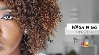 Wash N Go on Type 4 Curls  Mielle Organics NEW Pomegranate & Honey Collection