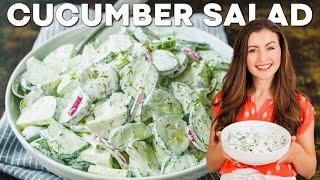 Creamy Cucumber Salad Recipe  Easy and Delicious