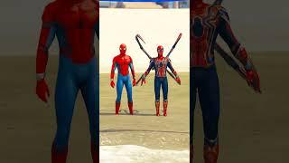 GTA 5  SPIDER-MAN SUIT VS IRON MAN SUIT IN GTA V  #shorts #gta #viral #cartoon #gta5 #gta5mods