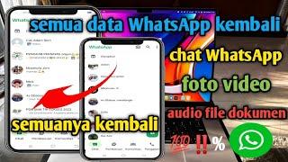 cara mengembalikan chat foto audio video dokumen yang terhapus di WhatsApp