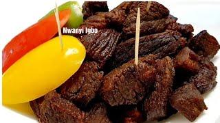 How to Fry Tasty Dry Meat  Deep Fried Steak  Fried Beef