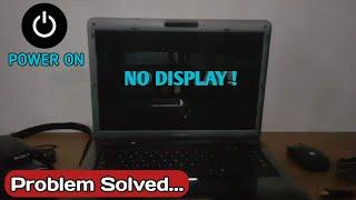 How To Fix Laptop Black Screen Problem  Laptop Power On But No Display Problem Solved 2022