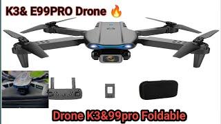 K3& E99PRO Pro DroneFoldable Drone K3& E99 PRO DroneBest Drone Duble Camera & Duble Battery Review