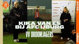 Kika van Es op bezoek bij AFC IJburg  I VV DROOMJAGERS 
