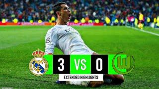 Real Madrid x Wolfsburg  3-0  Extended Highlights & Goals  UCL 2016