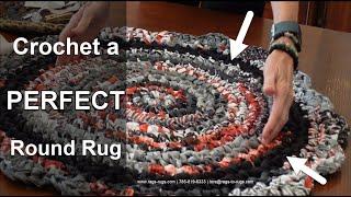 Create a PERFECT Round Rug Crocheted Amish Knot or Toothbrush