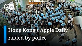 Hong Kong police raid pro-democracy newspaper Apple Daily arresting 5 executives  DW News