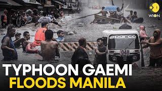 Philippines Typhoon Gaemi causes heavy floods on streets of Manila  WION Originals